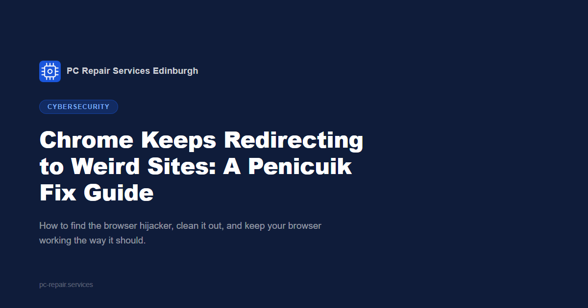 Chrome Keeps Redirecting to Weird Sites: A Penicuik Fix Guide