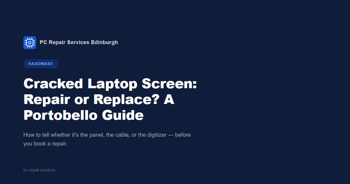 Cracked Laptop Screen: Repair or Replace? A Portobello Guide