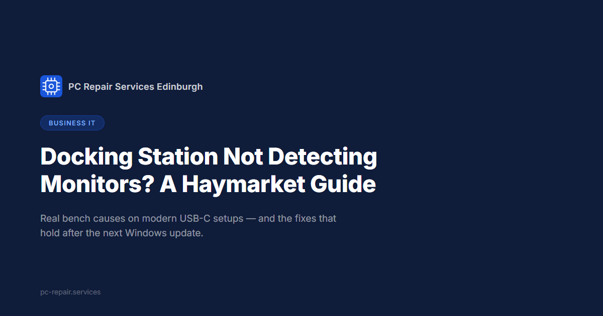Docking Station Not Detecting Monitors? A Haymarket Guide