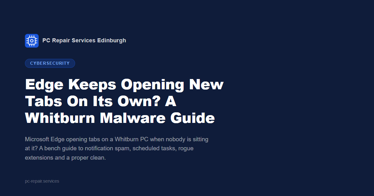 Edge Keeps Opening New Tabs On Its Own? A Whitburn Malware Guide