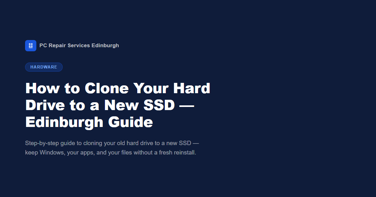 How to Clone Your Hard Drive to a New SSD
