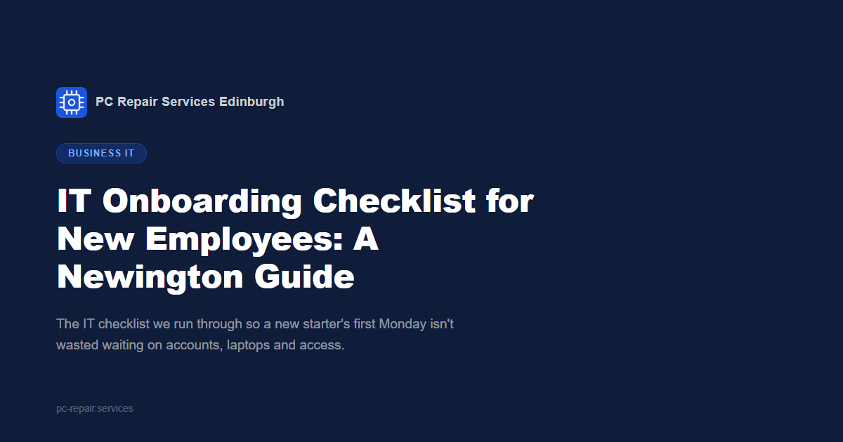 IT Onboarding Checklist for New Employees: A Newington Guide