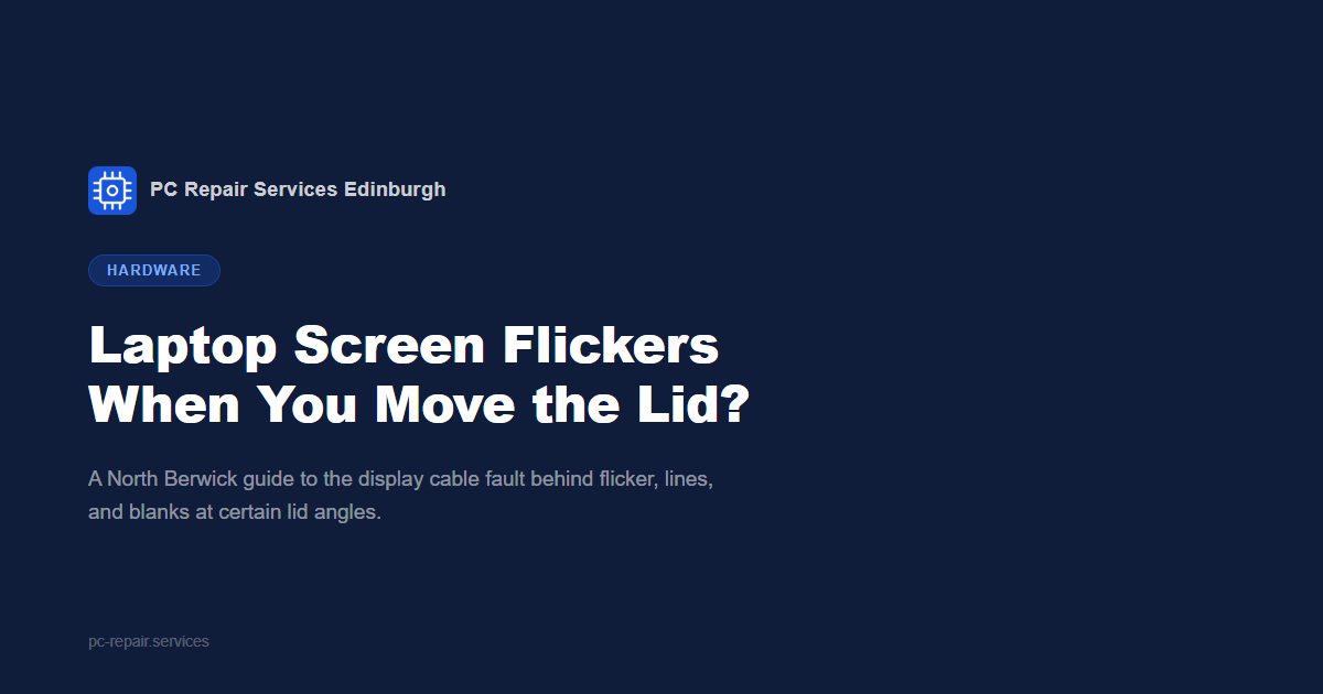 Laptop Screen Flickers When You Move the Lid? A North Berwick Guide