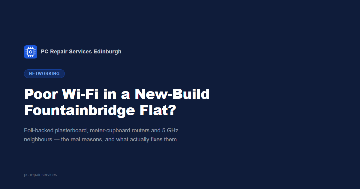 Why Your New-Build Fountainbridge Flat Has Poor Wi-Fi