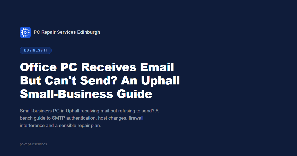 Office PC Receives Email But Can't Send? An Uphall Small-Business Guide