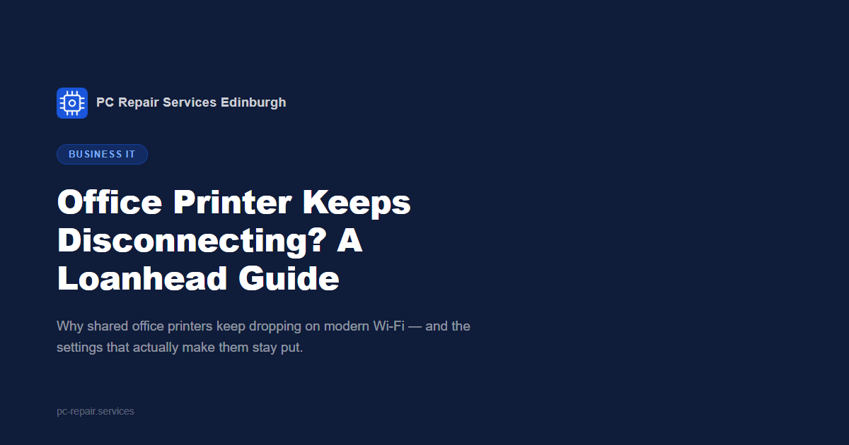 Office Printer Keeps Disconnecting? A Loanhead Small-Business Guide