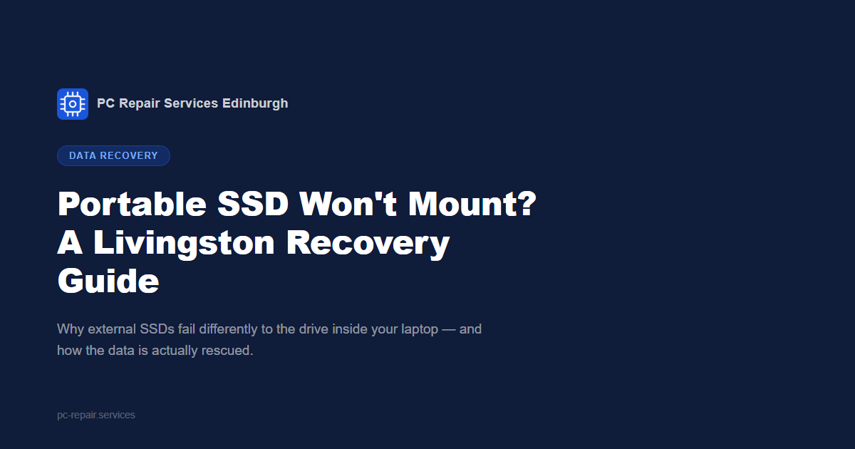 Portable SSD Won't Mount? A Livingston Recovery Guide