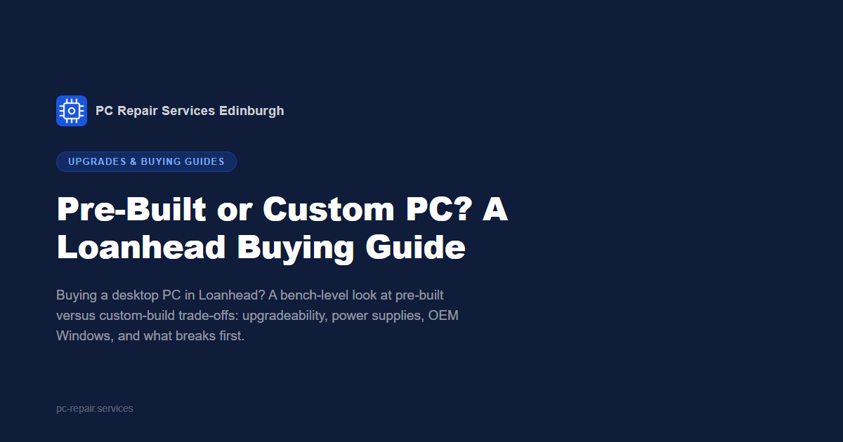 Pre-Built or Custom PC? A Loanhead Buying Guide
