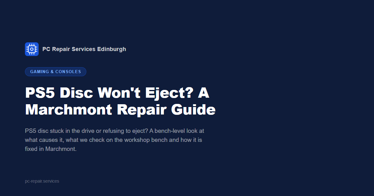 PS5 Disc Won't Eject? A Marchmont Repair Guide