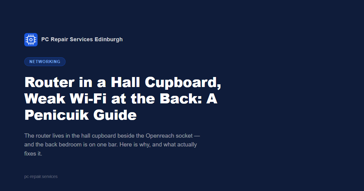 Router in a Hall Cupboard, Weak Wi-Fi at the Back: A Penicuik Guide