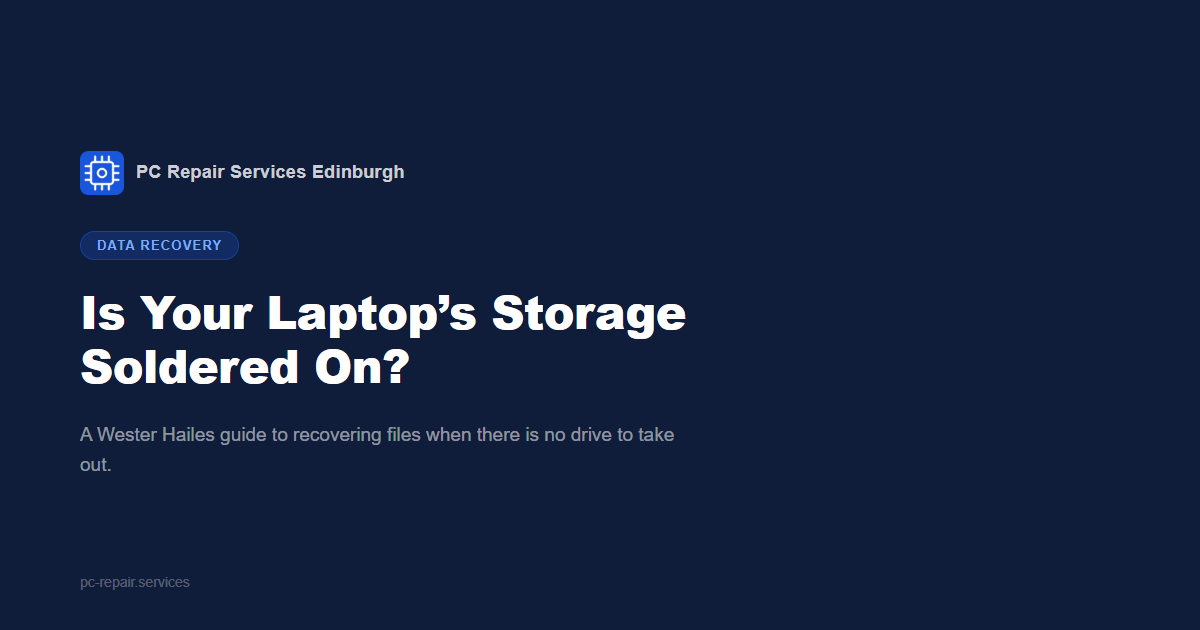 Is Your Laptop&rsquo;s Storage Soldered On? A Wester Hailes Data Recovery Guide