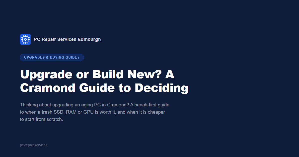 Upgrade or Build New? A Cramond Guide to Deciding