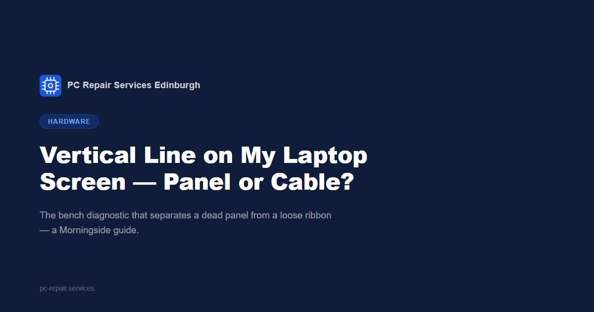 Vertical Line on My Laptop Screen &mdash; Panel Fault or Loose Cable? A Morningside Guide