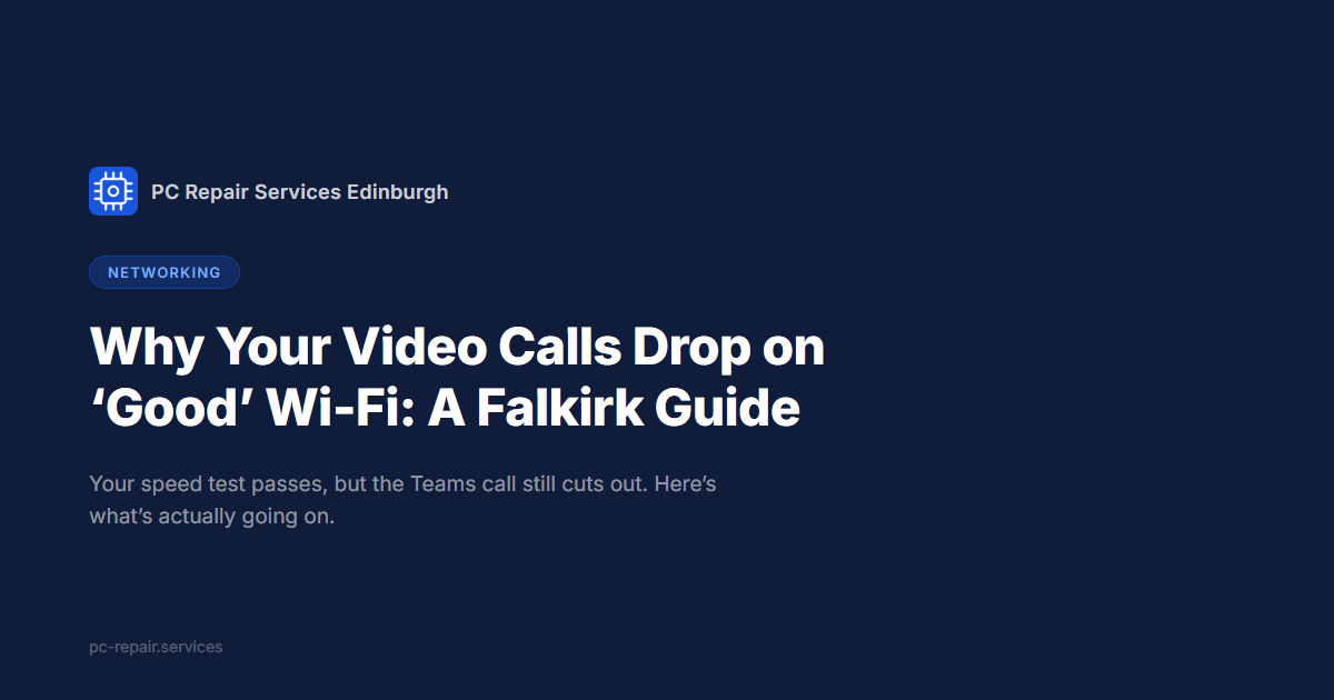 Why Your Video Calls Drop on 'Good' Wi-Fi: A Falkirk Guide