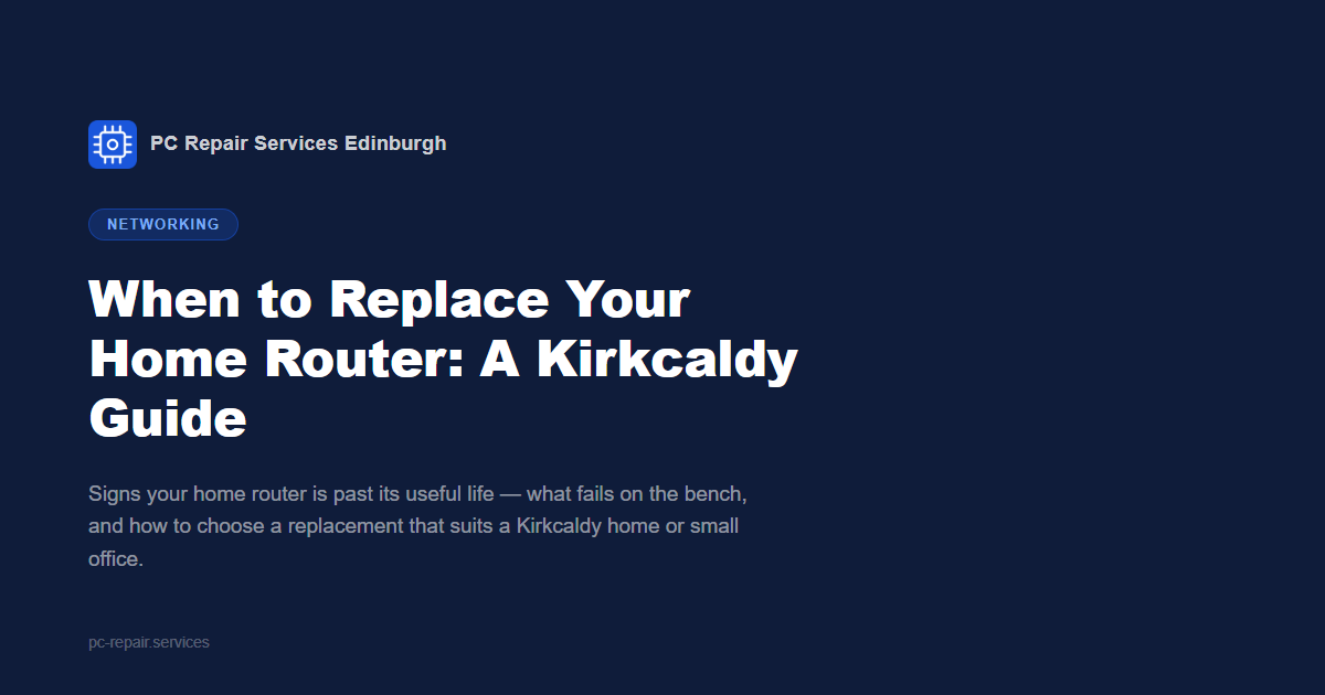 When to Replace Your Home Router: A Kirkcaldy Guide